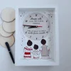 Cadou familie port popular ceas personalizat cu mesaj pictat manual