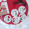 Set globuri decoratiuni Craciun magneti personalizati cu mesaj pictati manual
