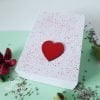 Aranjament licheni si floricele personalizat cu mesaj in cutie din lemn