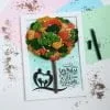 Tablou cu licheni copacul vietii familie personalizat cu mesaj handmade